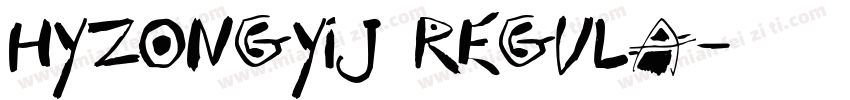 HYZongYiJ Regula字体转换